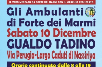 Ambulanti Forte dei Marmi a Gualdo Tadino – sabato 10 dicembre 2022