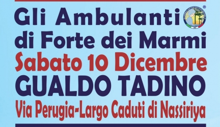 Evento Annullato causa Maltempo – Ambulanti Forte dei Marmi a Gualdo Tadino – sabato 10 dicembre 2022